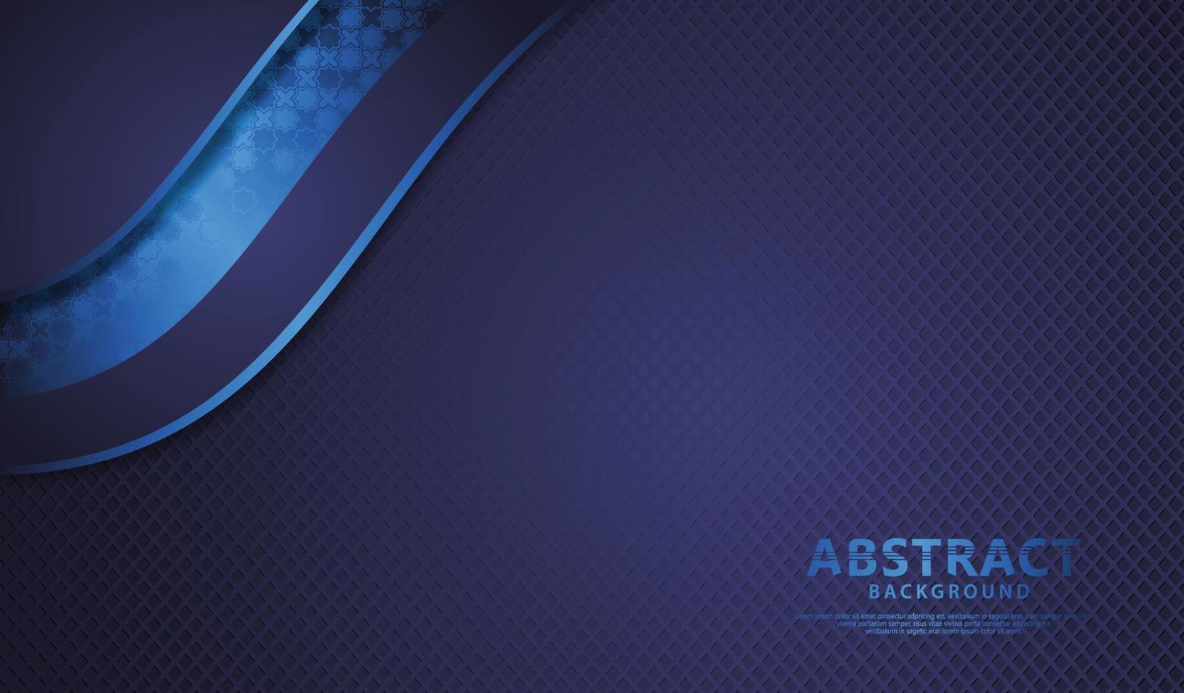 Background with bright blue color flow lines effect on textured dark background vector