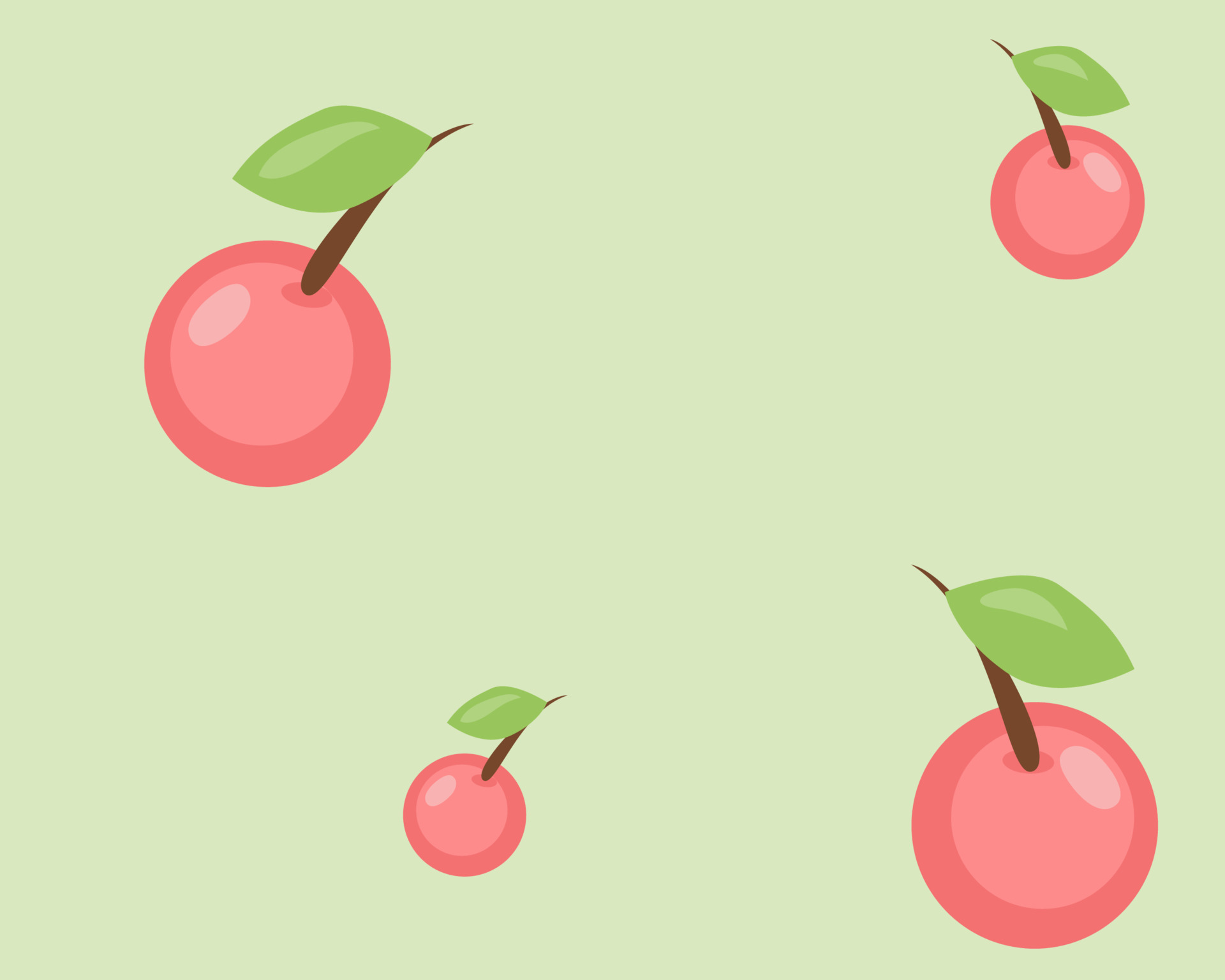 Free Vector  Fruits background desktop wallpaper, cute vector