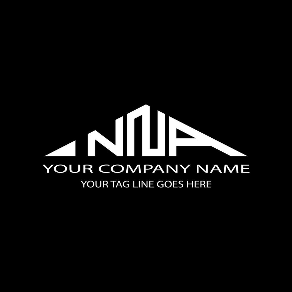 NNA letter logo creative design with vector graphic