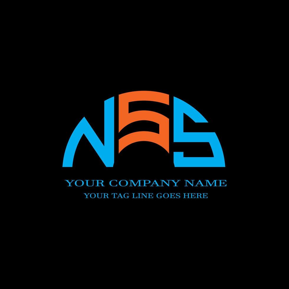 NSS letter logo creative design with vector graphic