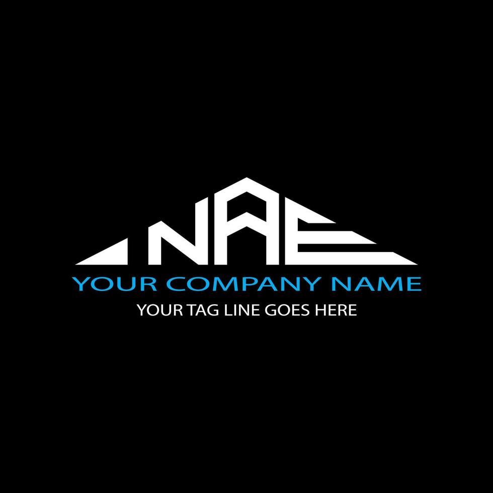 NAE letter logo creative design with vector graphic