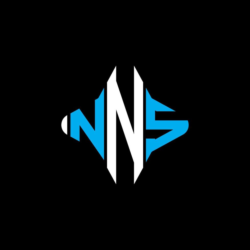 NNS letter logo creative design with vector graphic