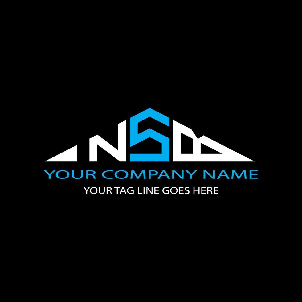 NSB letter logo creative design with vector graphic