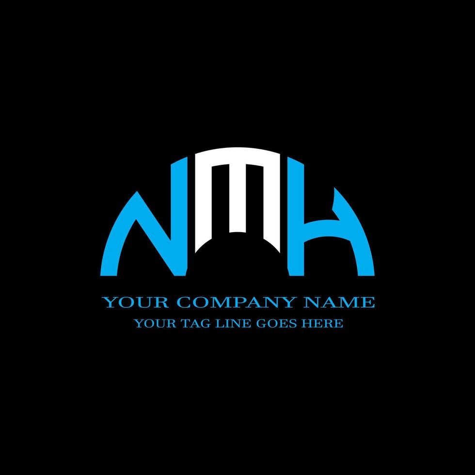 NMH letter logo creative design with vector graphic