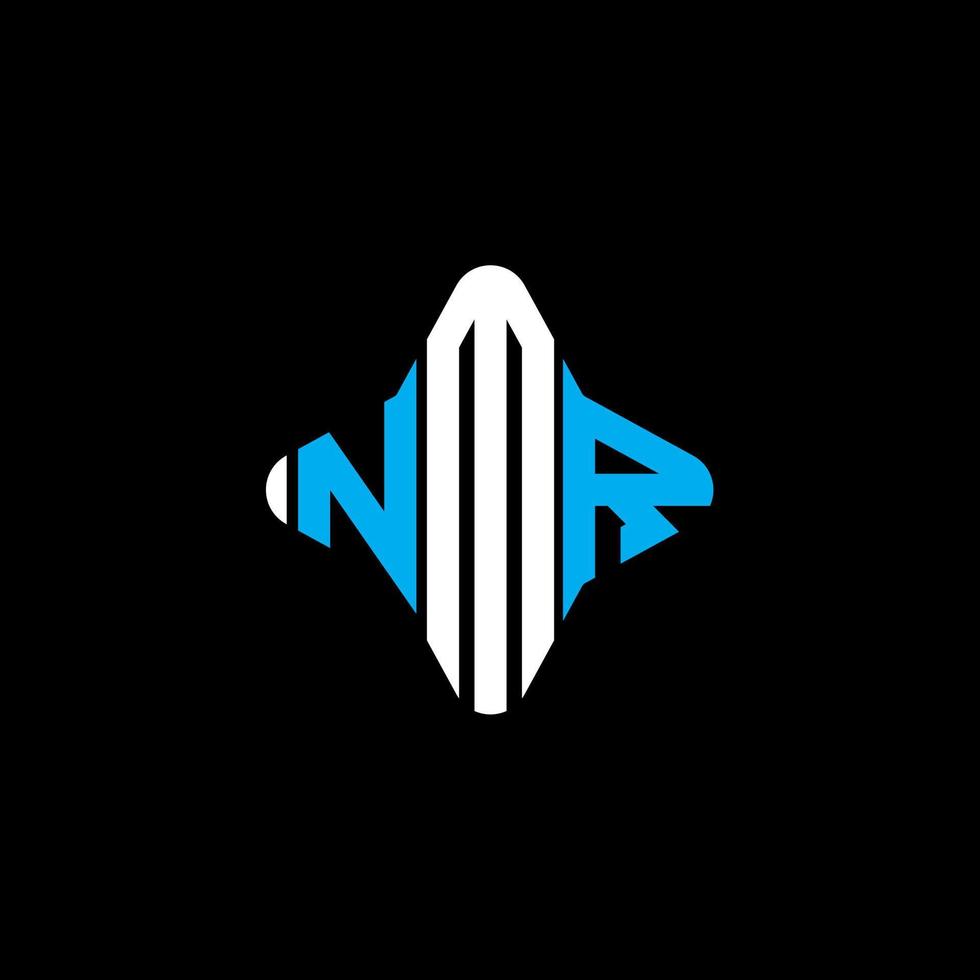 diseño creativo del logotipo de la letra nmr con gráfico vectorial vector