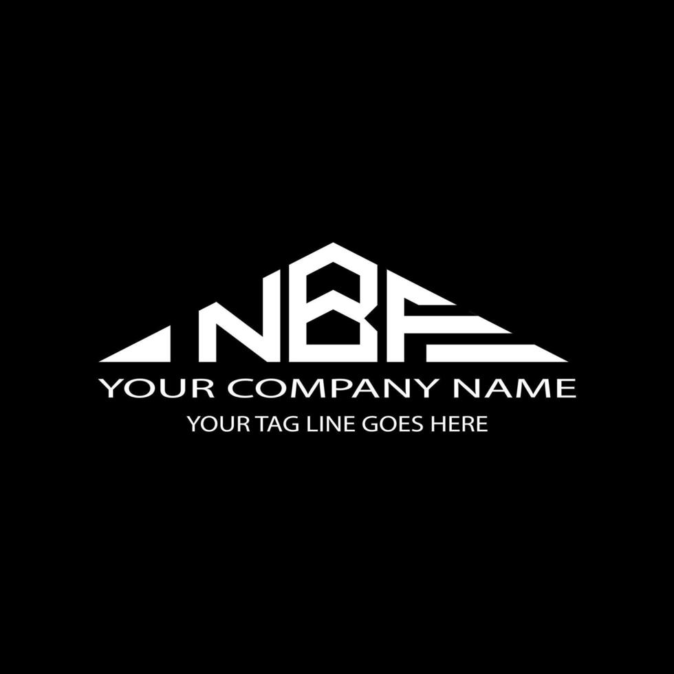 NBF letter logo creative design with vector graphic