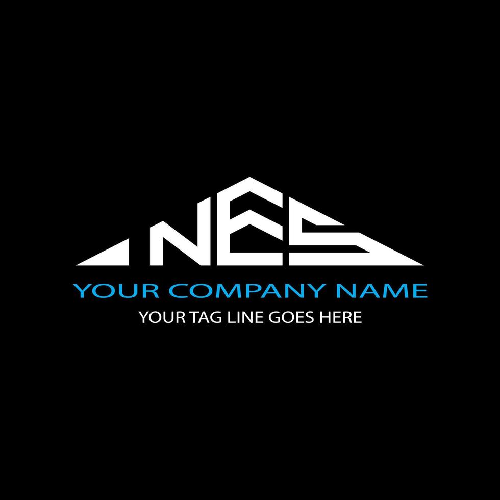 NES letter logo creative design with vector graphic