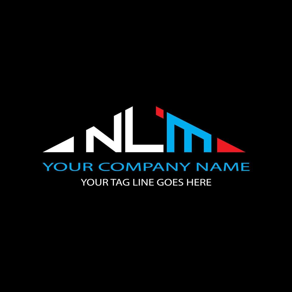 NLM letter logo creative design with vector graphic