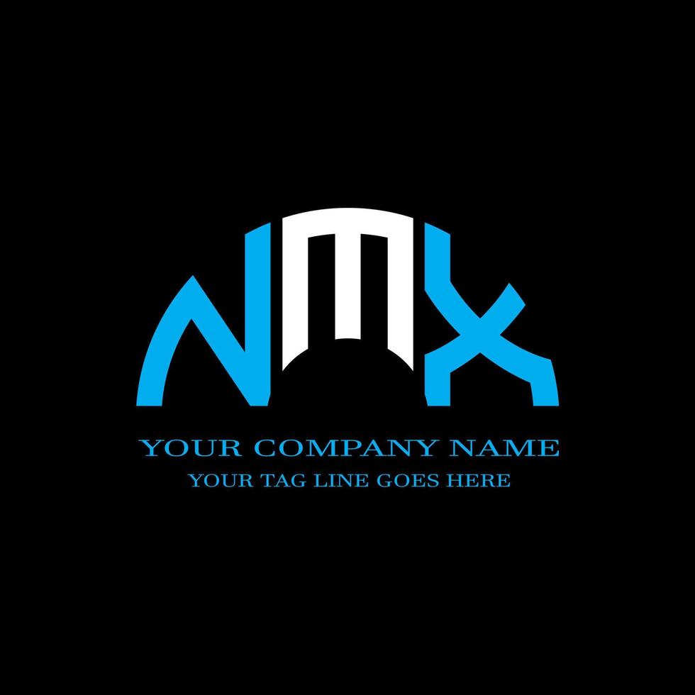 NMX letter logo creative design with vector graphic