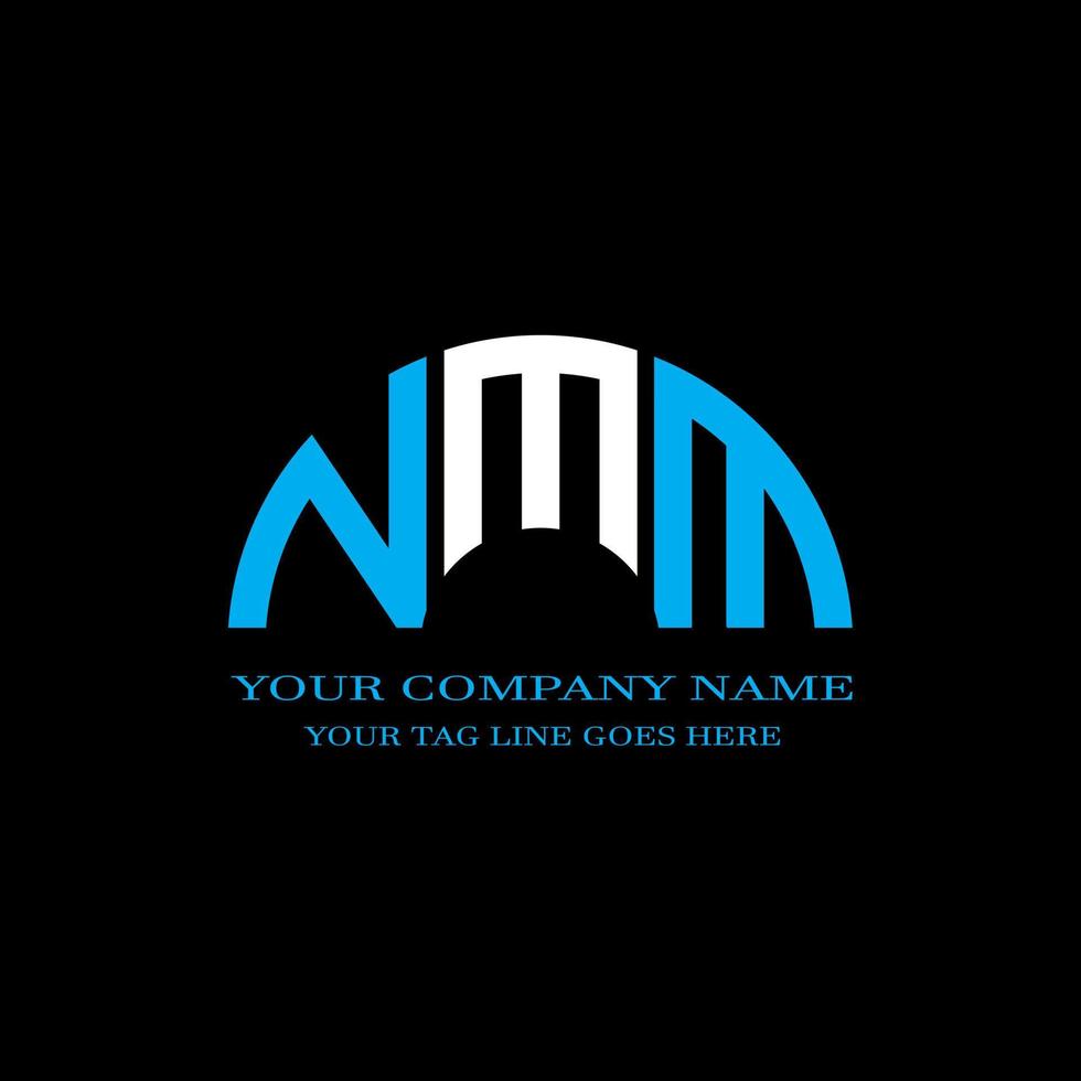 NMM letter logo creative design with vector graphic