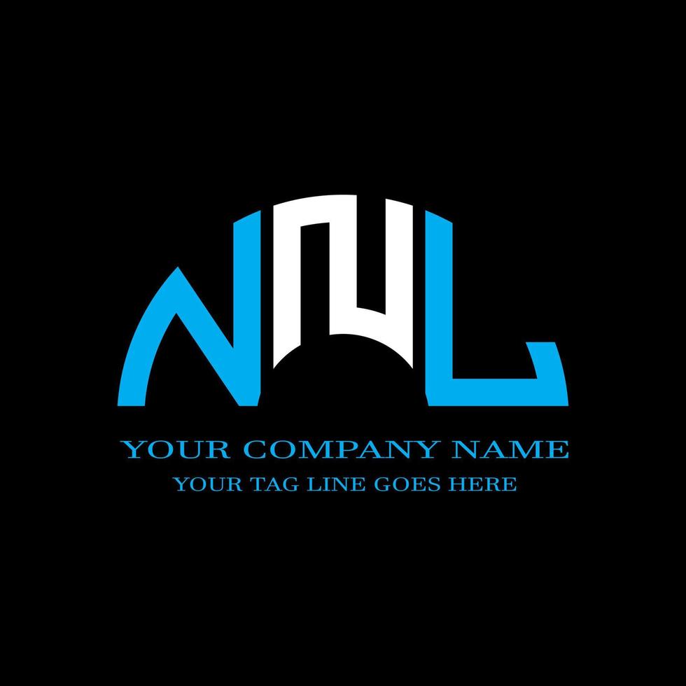 NNL letter logo creative design with vector graphic