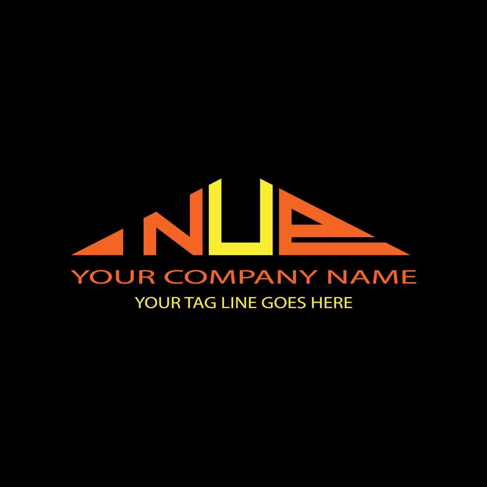 NUP letter logo creative design with vector graphic