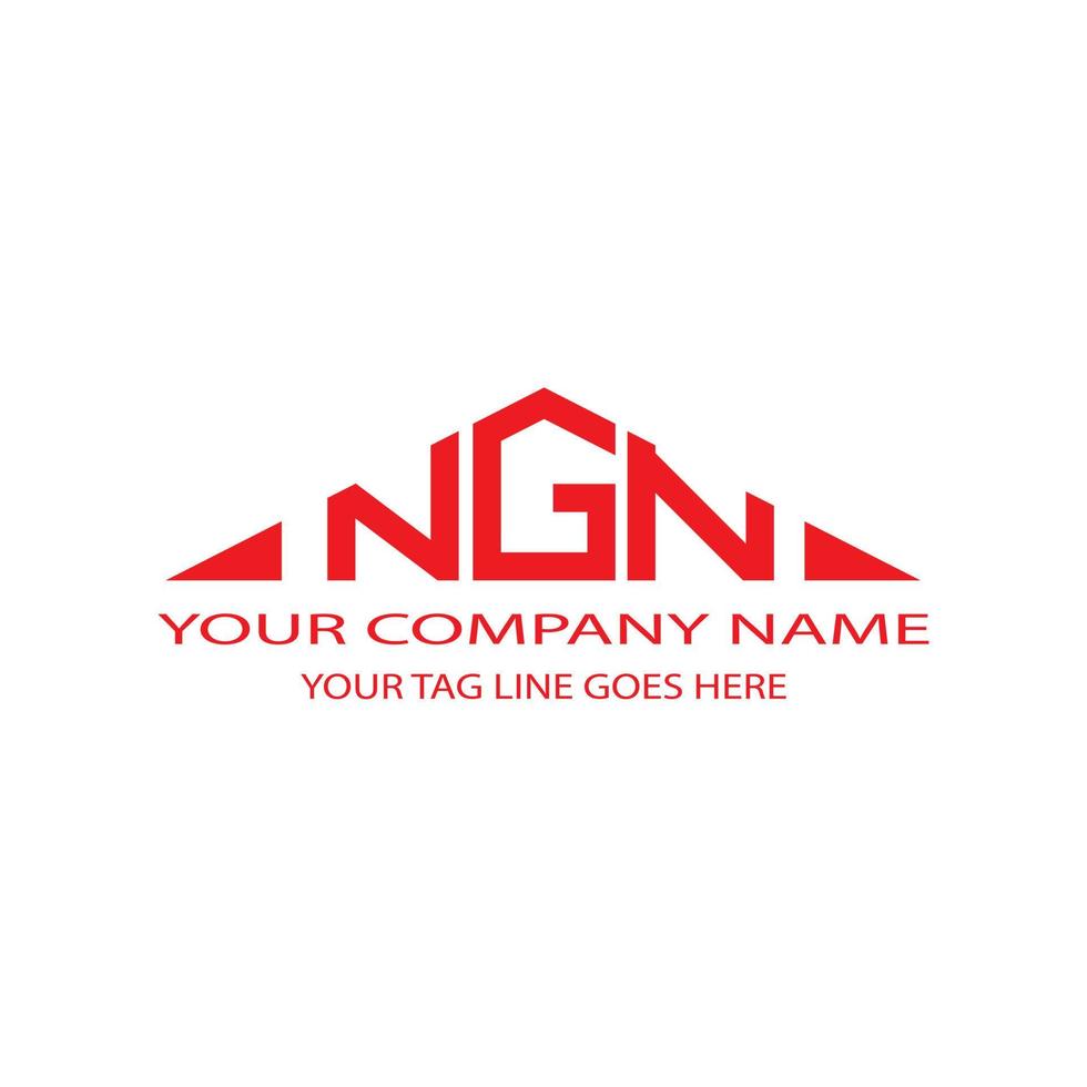 NGN letter logo creative design with vector graphic