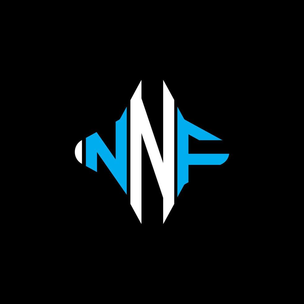 NNF letter logo creative design with vector graphic
