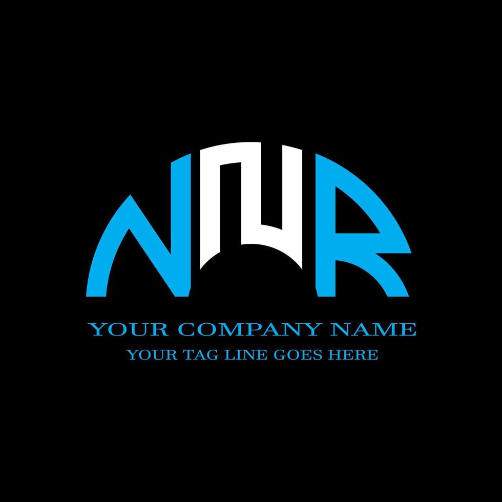 NNR letter logo creative design with vector graphic