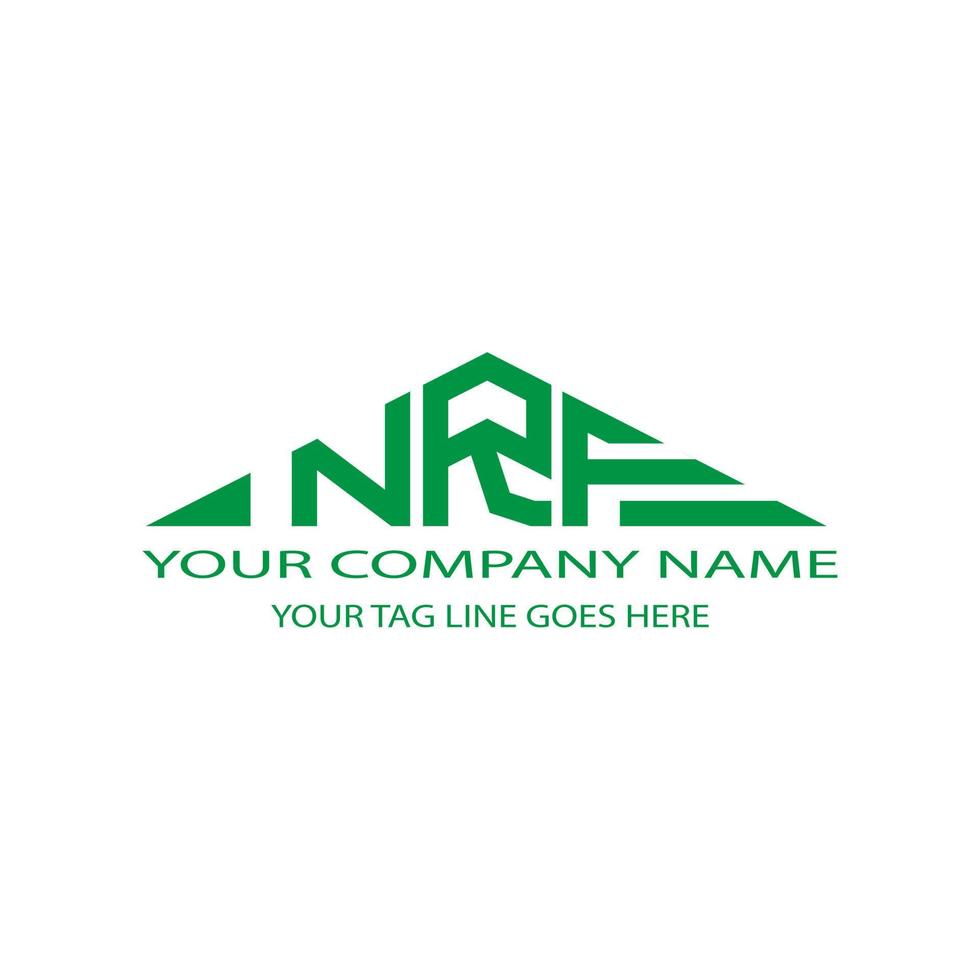 NRF letter logo creative design with vector graphic