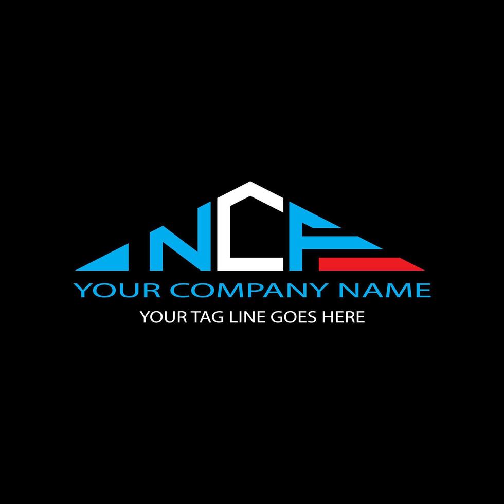 NCF letter logo creative design with vector graphic