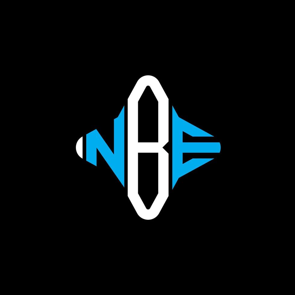 NBE letter logo creative design with vector graphic