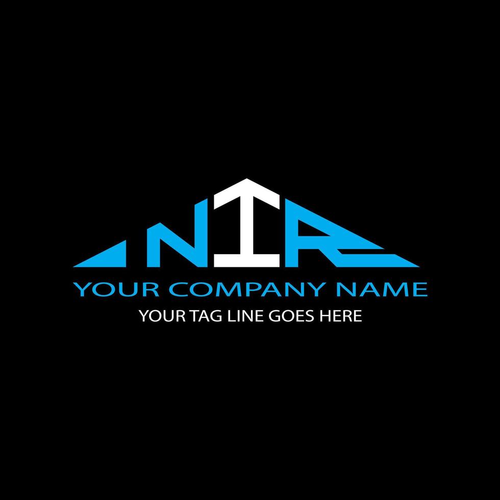 NIR letter logo creative design with vector graphic