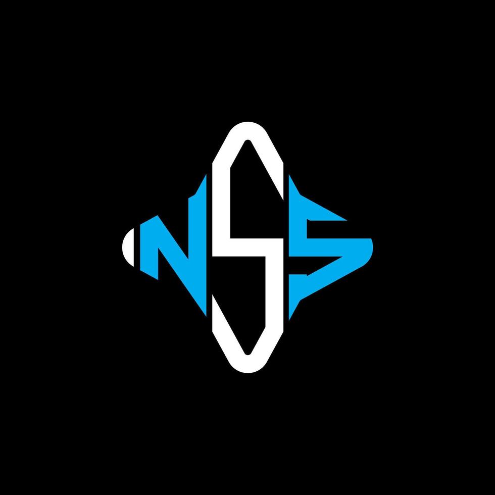 NSS letter logo creative design with vector graphic