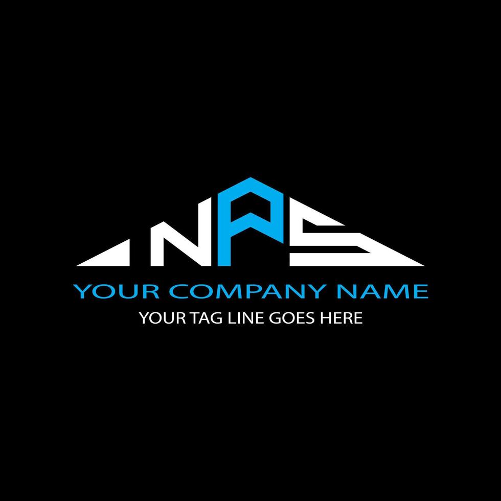 NPS letter logo creative design with vector graphic