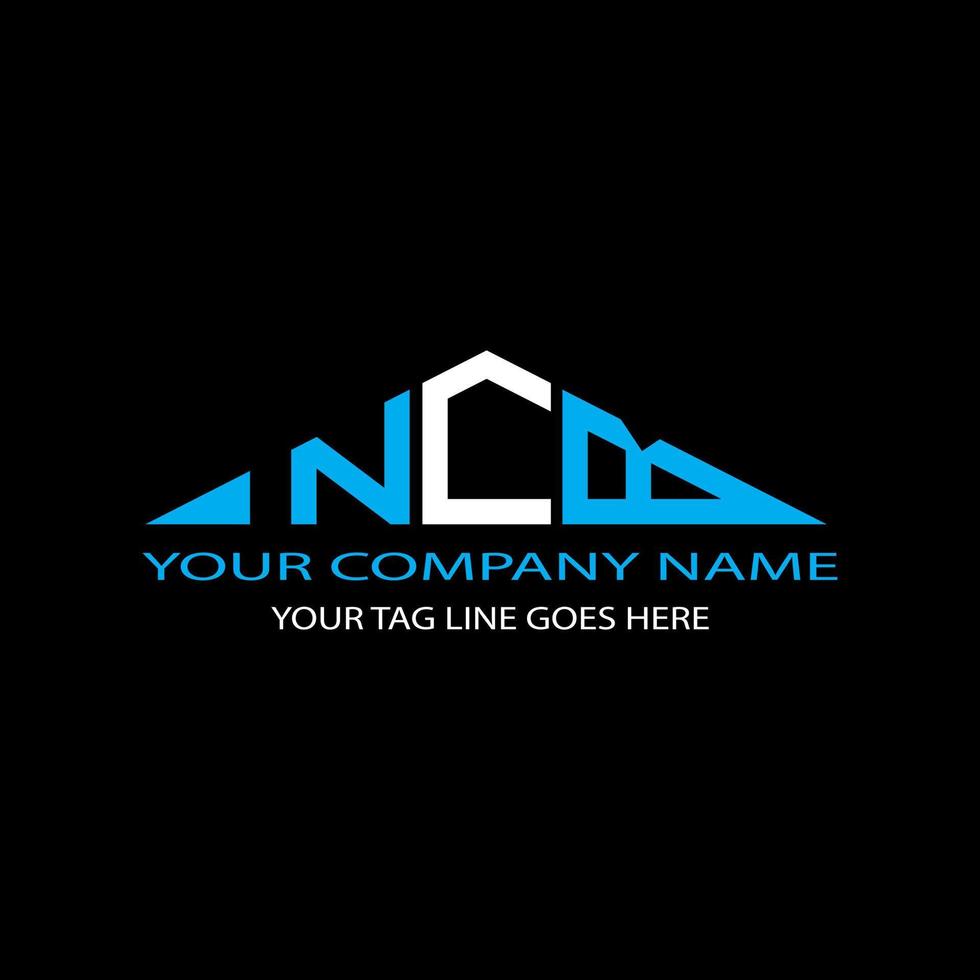 NCB letter logo creative design with vector graphic