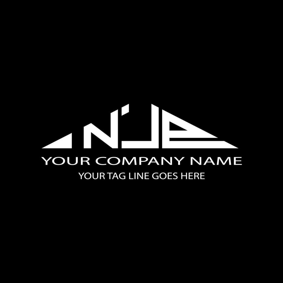 NJP letter logo creative design with vector graphic
