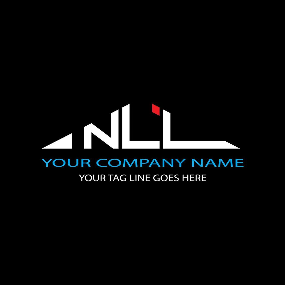 NLL letter logo creative design with vector graphic