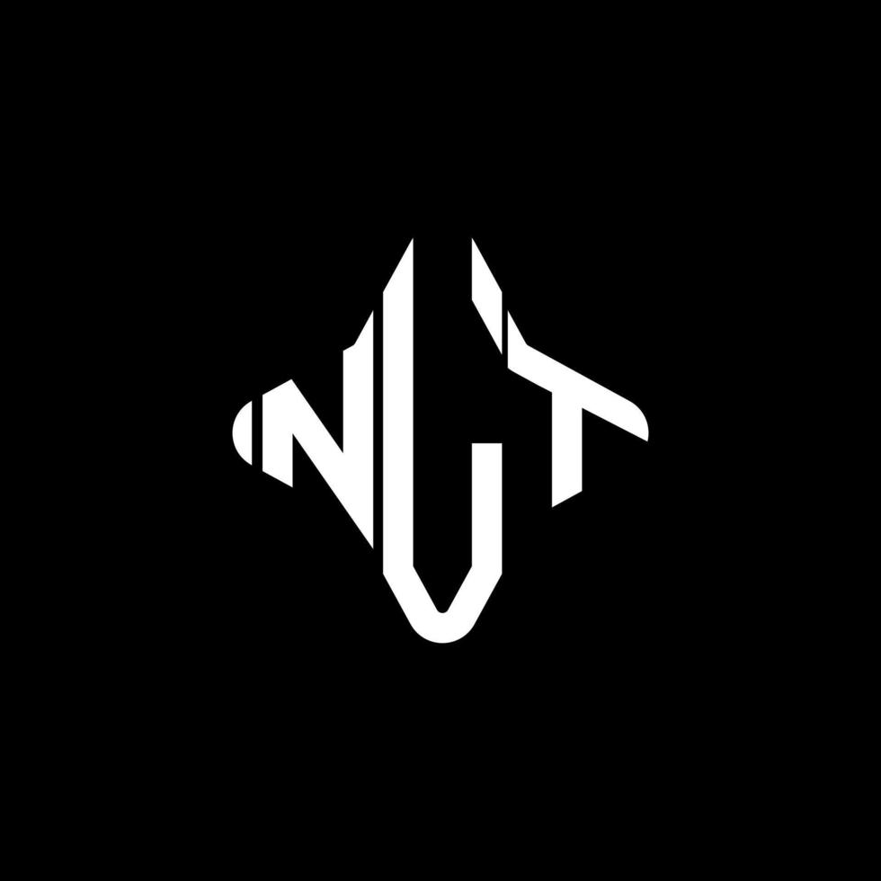diseño creativo del logotipo de la letra nlt con gráfico vectorial vector