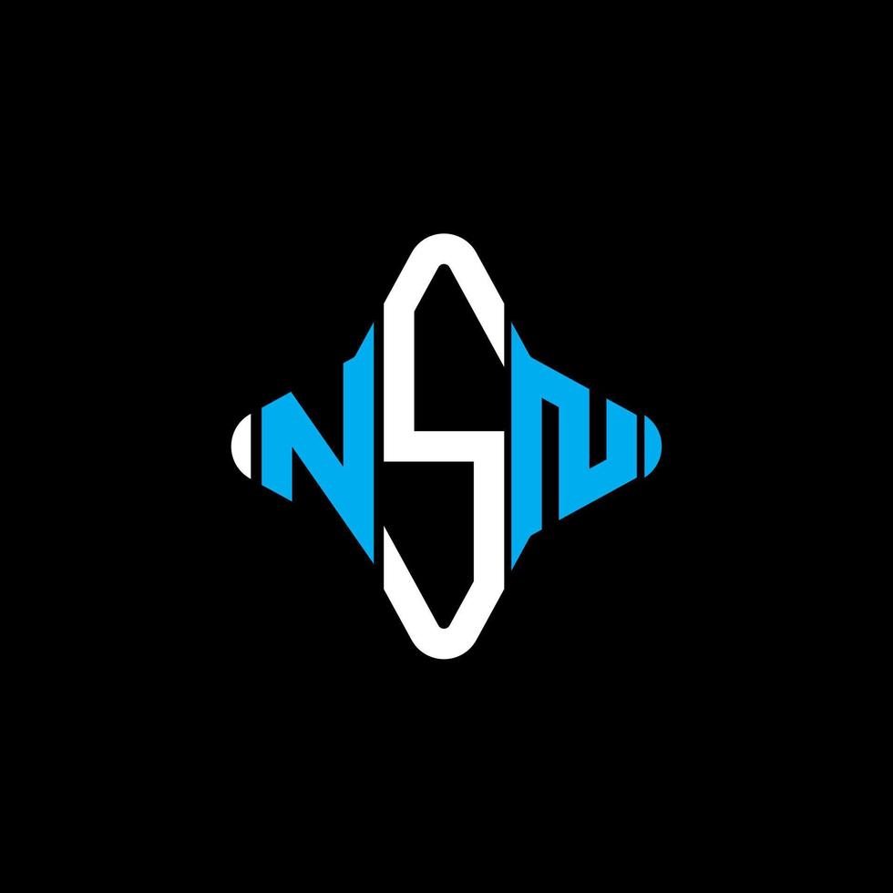 NSN letter logo creative design with vector graphic