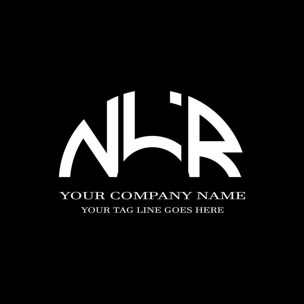 NLR letter logo creative design with vector graphic