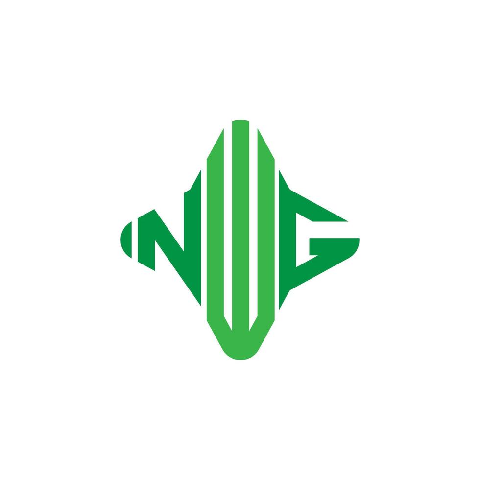 NWG letter logo creative design with vector graphic