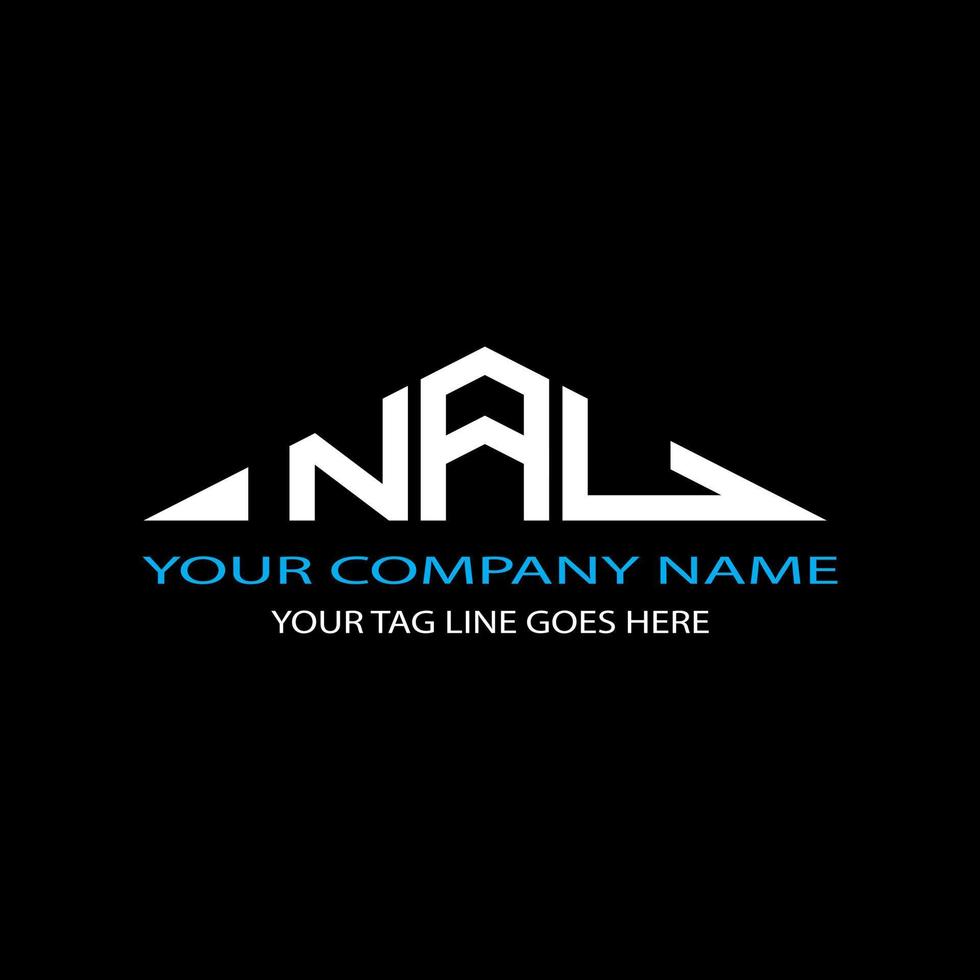 NAU letter logo creative design with vector graphic