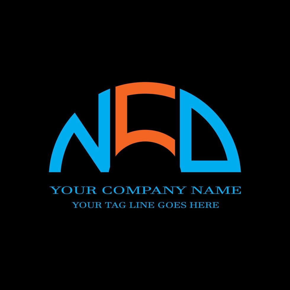 NCD letter logo creative design with vector graphic