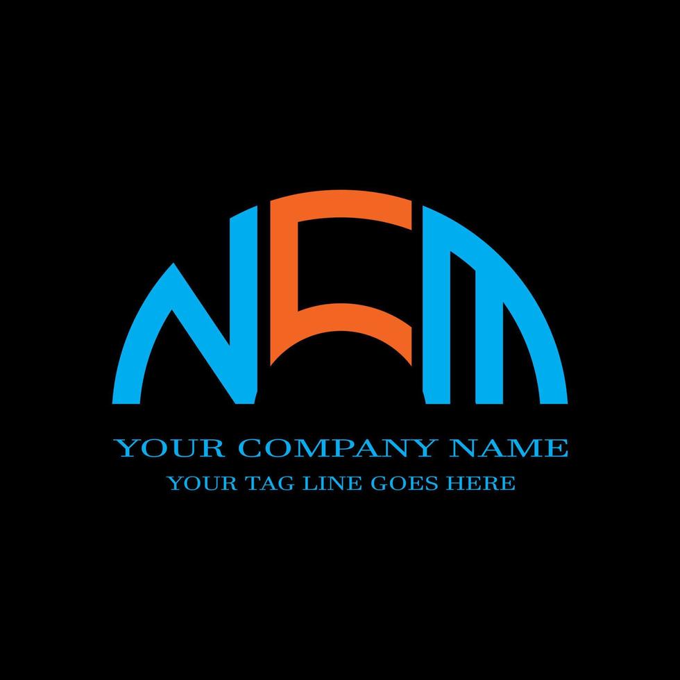 NCM letter logo creative design with vector graphic