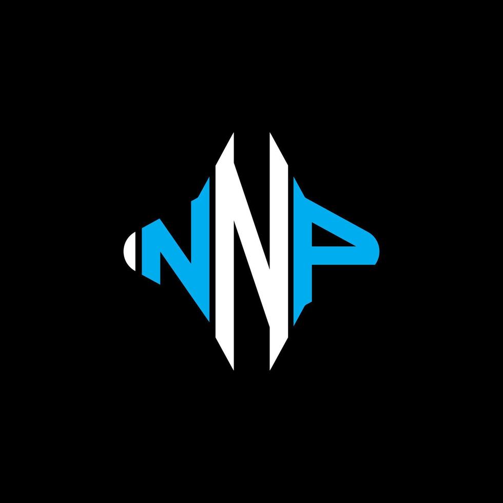 NNP letter logo creative design with vector graphic