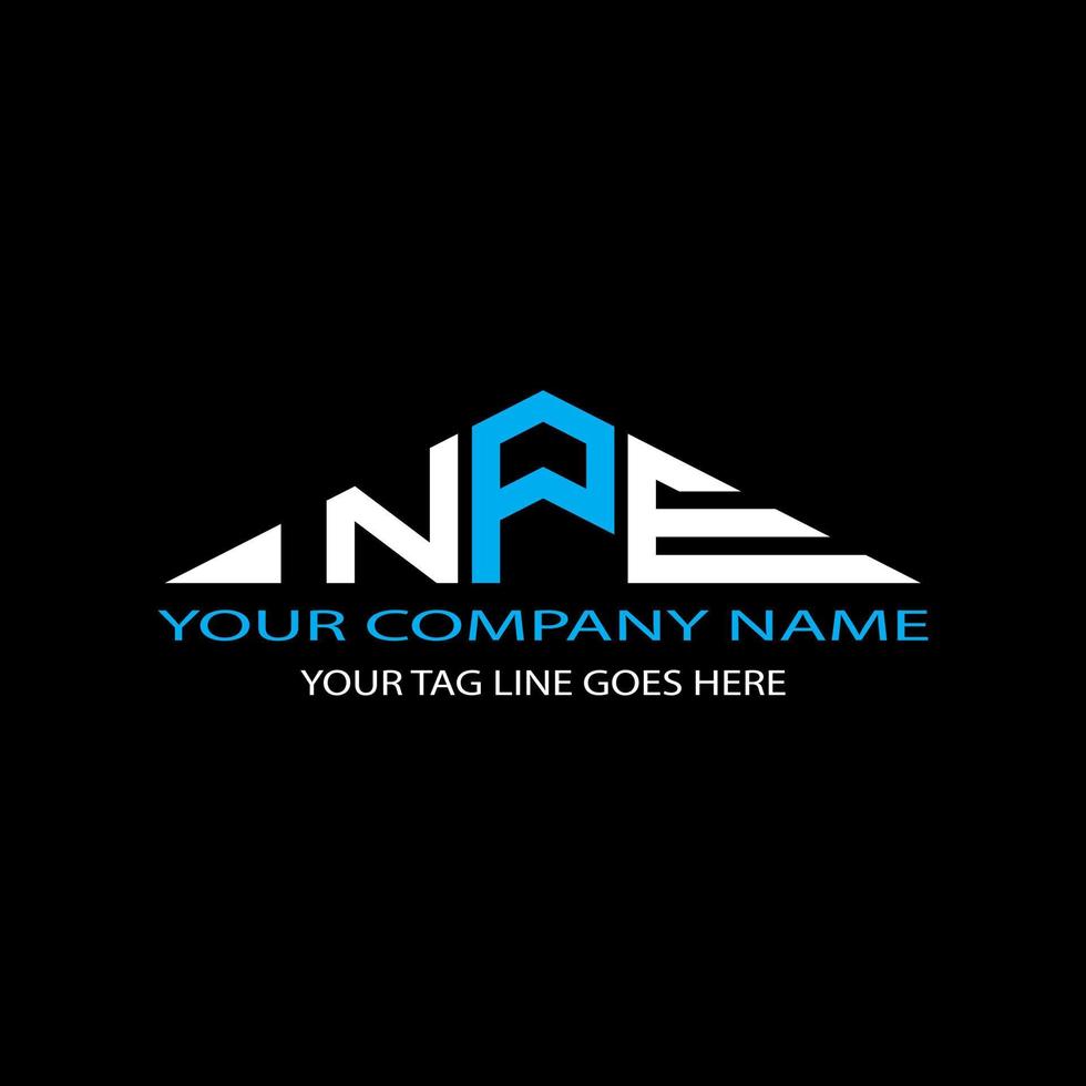 NPE letter logo creative design with vector graphic