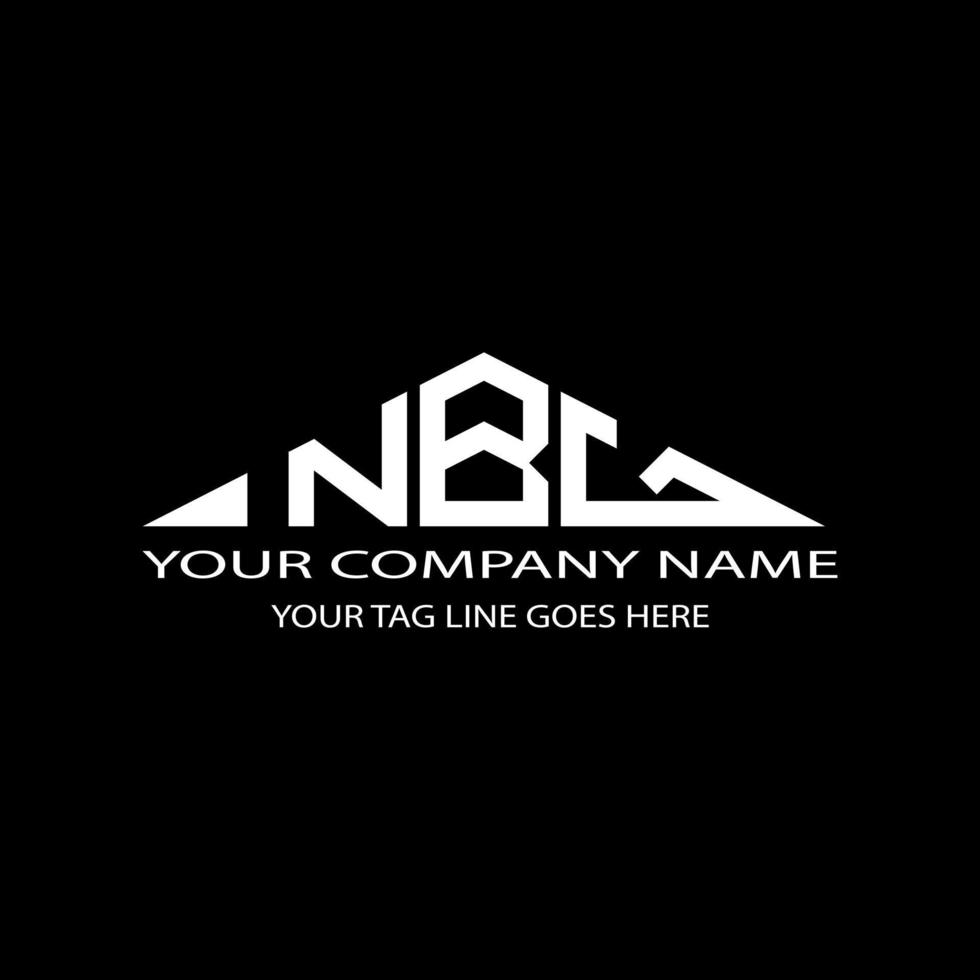 diseño creativo del logotipo de la letra nbg con gráfico vectorial vector