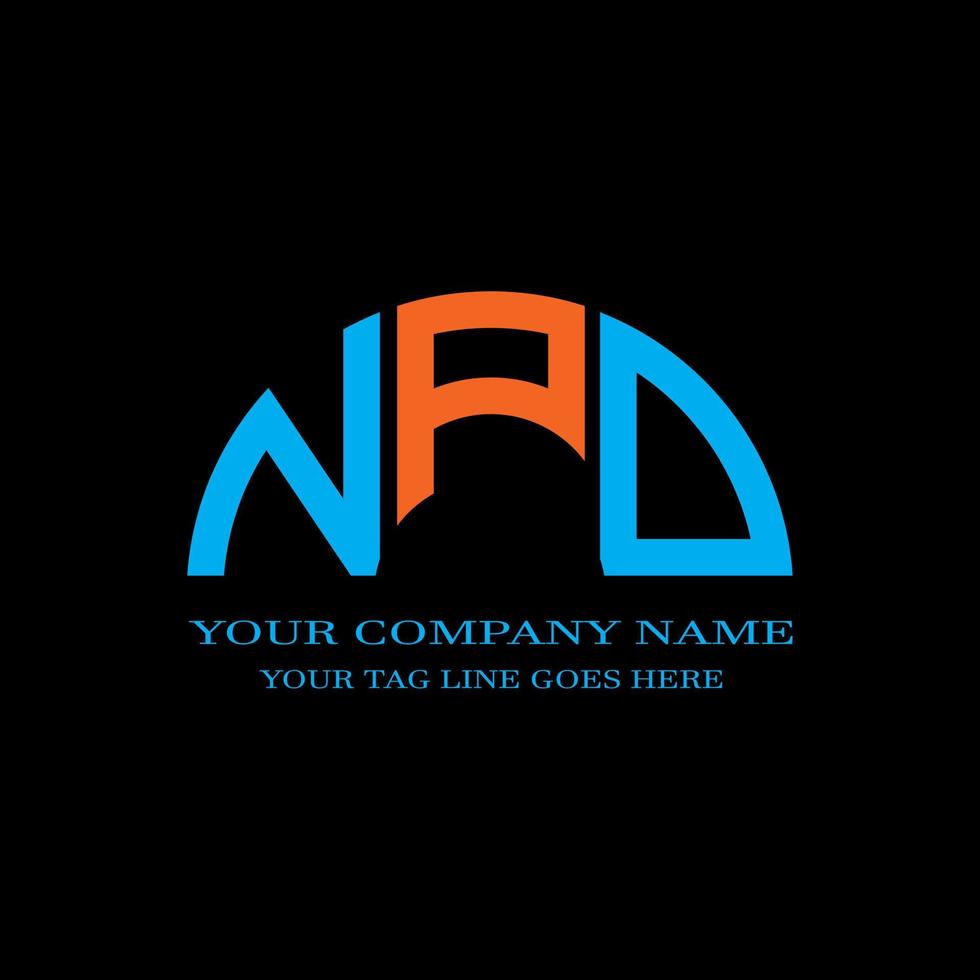 NPD letter logo creative design with vector graphic