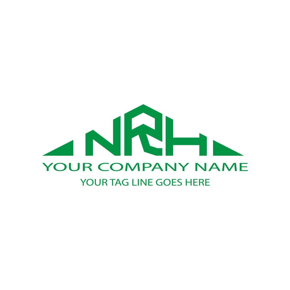NRH letter logo creative design with vector graphic