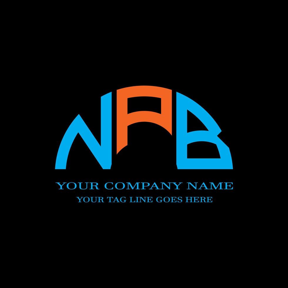 NPB letter logo creative design with vector graphic