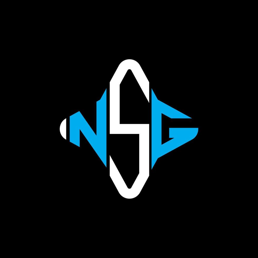 NSG letter logo creative design with vector graphic
