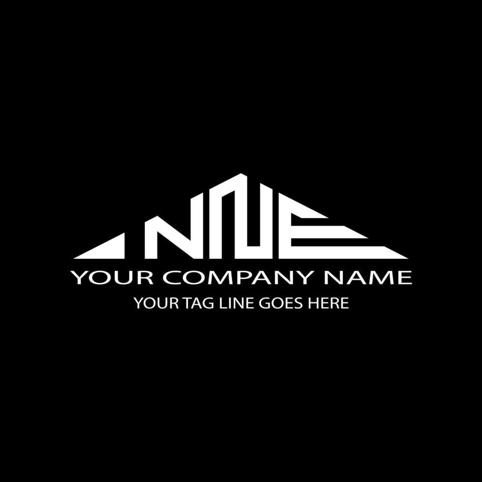 NNE letter logo creative design with vector graphic