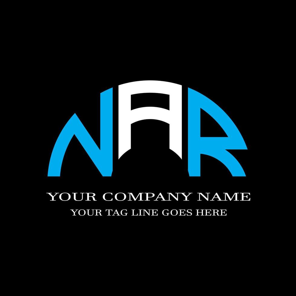 NAR letter logo creative design with vector graphic