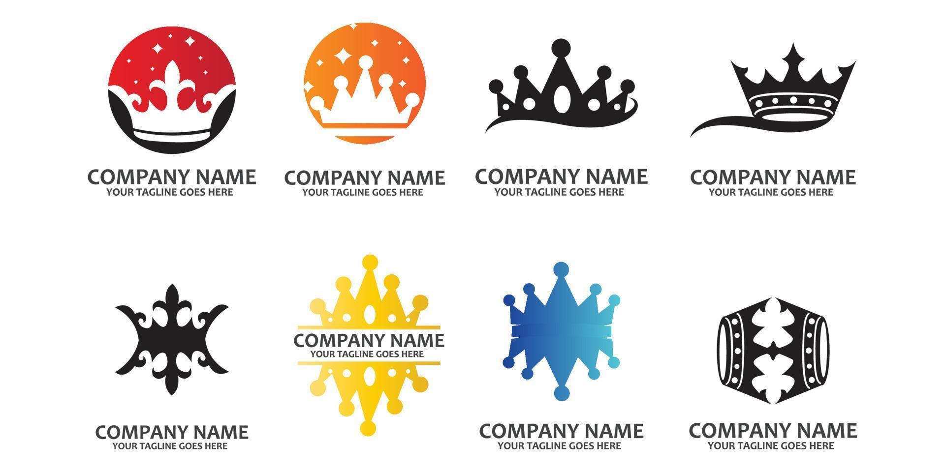 Crown Logo Template vector icon