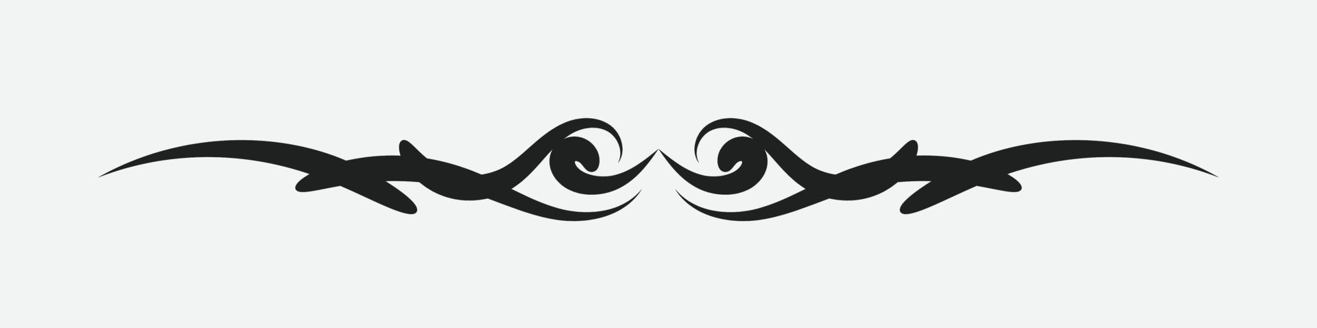 Calligraphic ornament. Vintage Decoration. Vector isolated illustration