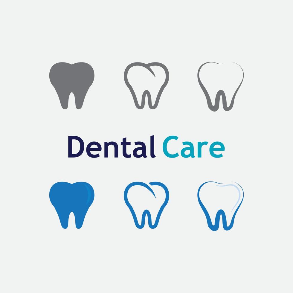 Ilustración de vector de plantilla de logotipo dental