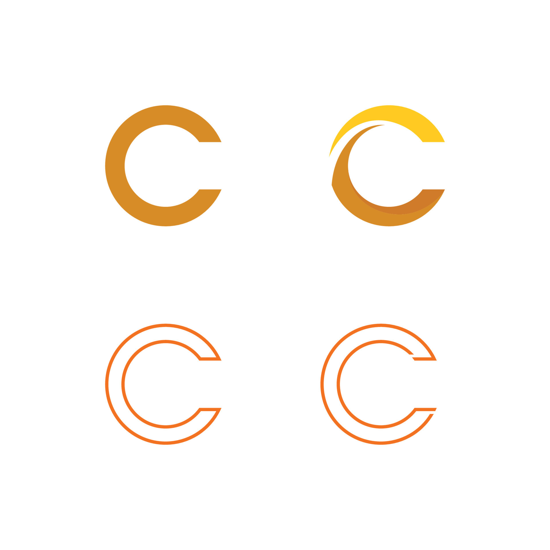 C Letter Logo Template 8145891 Vector Art at Vecteezy