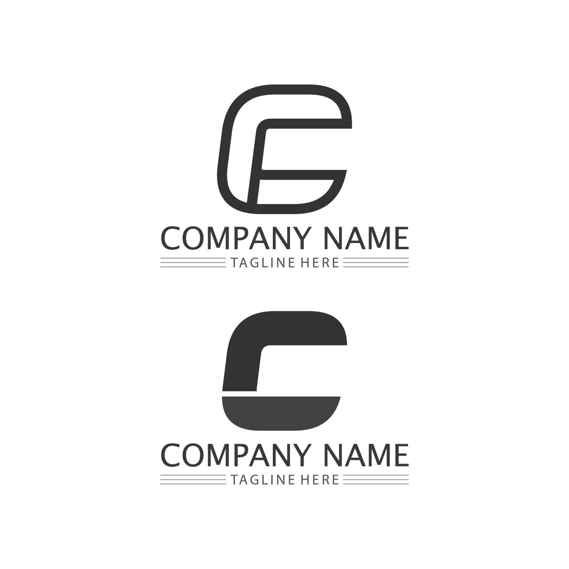 C Letter Logo Template 8145892 Vector Art at Vecteezy
