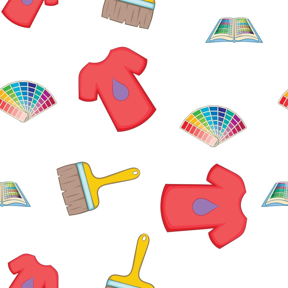 Printer pattern, cartoon style vector